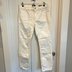 Banana Republic Slim Straight Leg White Jean Size 30